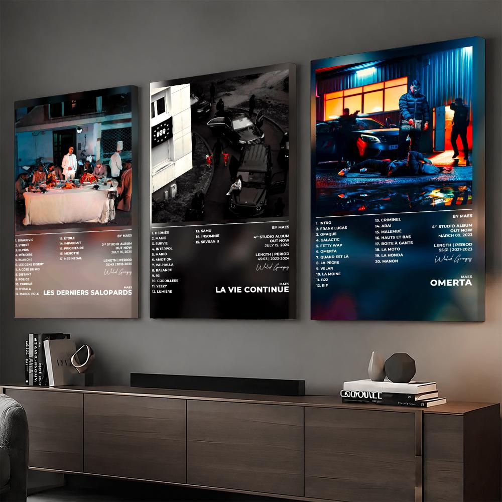 Art Print Framed - Rapper Music Album M-Maes Framed Wall