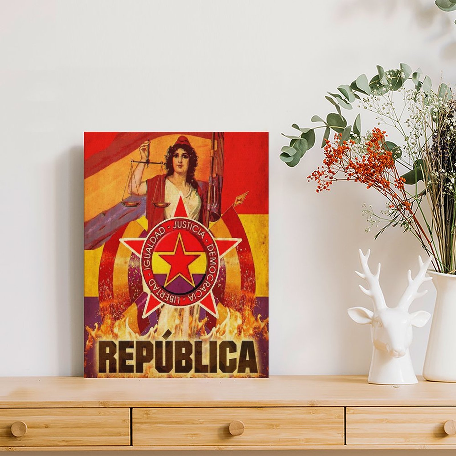 No Pasaran Spanish Revolution  - огляд і ціна Art Print Framed