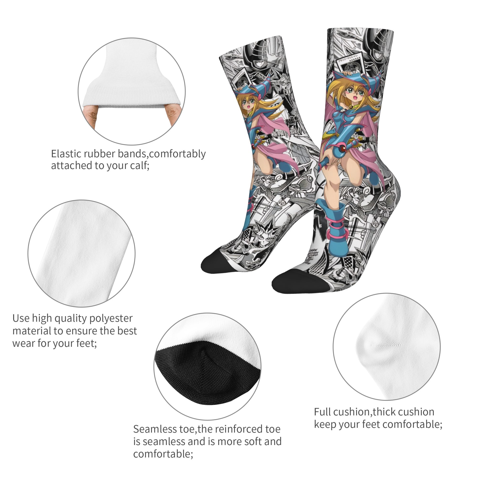 Men Women Yu-Gi-Oh Anime Socks - огляд і ціна Anime Merch Ideas