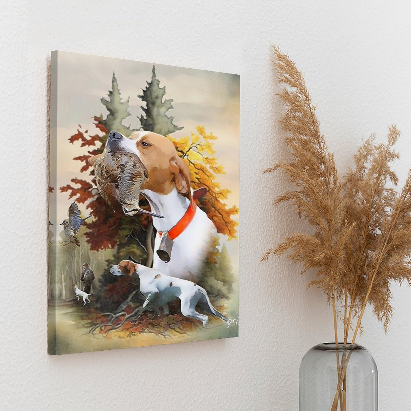 English Pointer Woodcock Hunti - огляд і ціна Art Print Framed